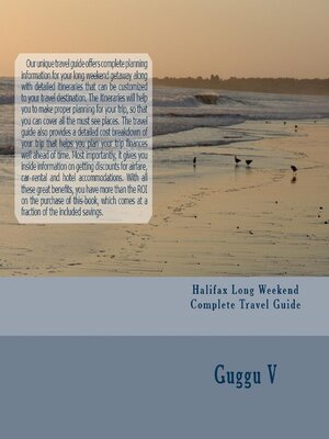 cover image of Halifax Long Weekend Complete Travel Guide